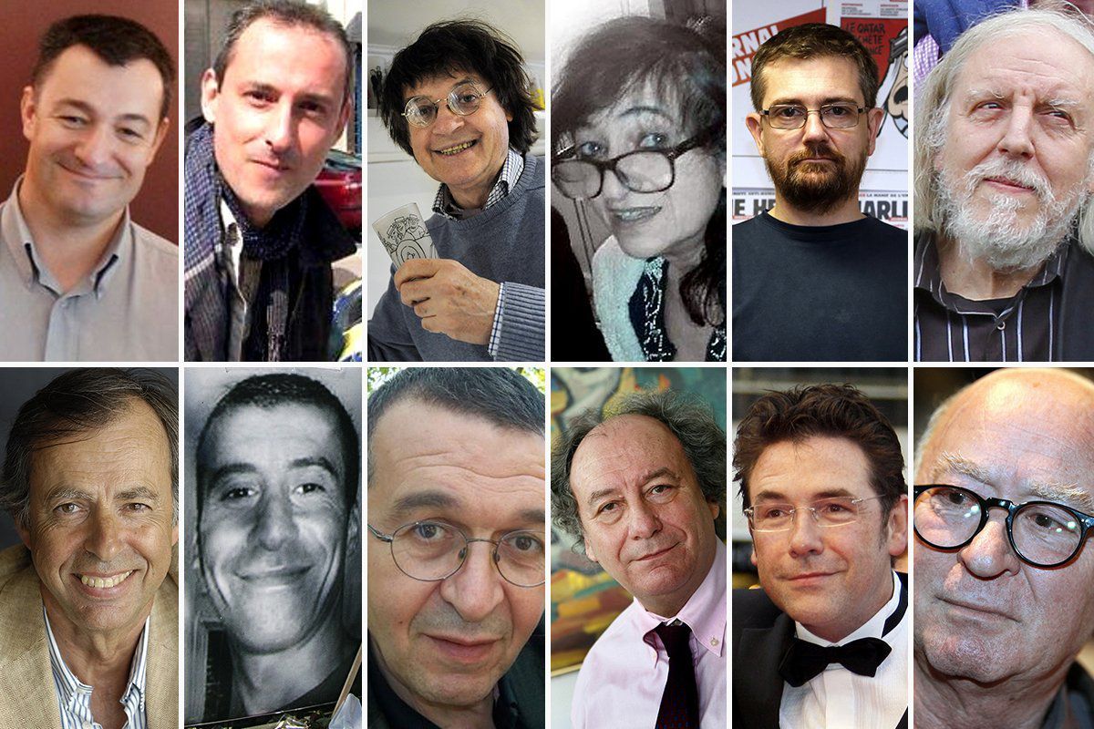 Les 12 victimes de Charlie Hebdo