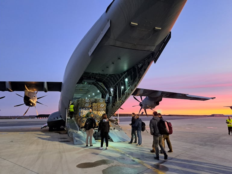 Opération d'évacuation de Français à l'étranger par avion militaire
