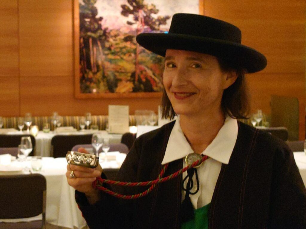 Pamela Wittmann, la pr&eacute;sidente des compagnons du Beaujolais &agrave; New-York