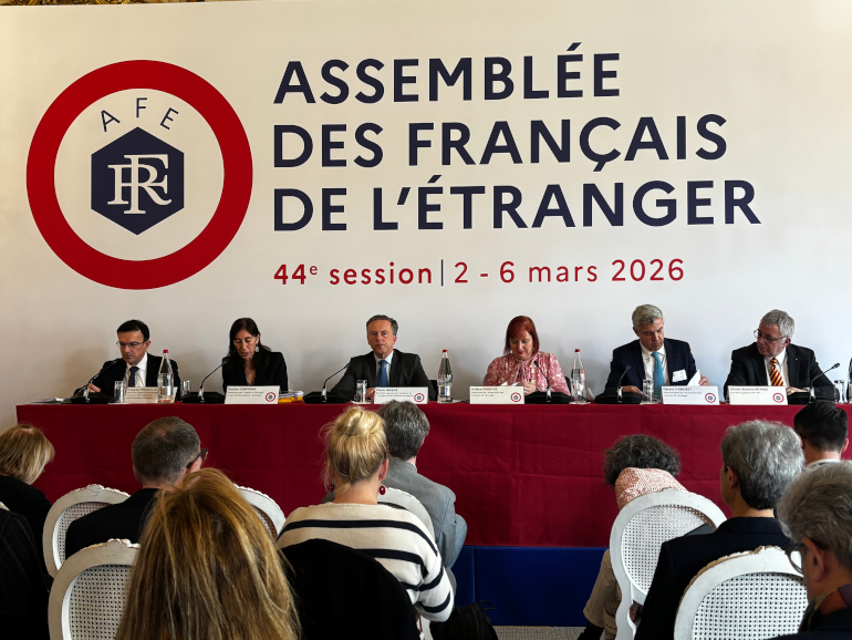Pauline Carmona, directrice de la DFAE s'exprimant lors de la 44eme session plénière de l'AFE