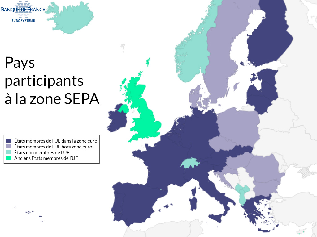 Pays participants à la zone SEPA