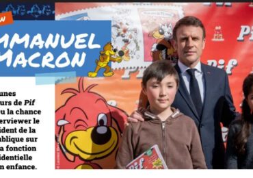 Interrogé par les enfants pour Pif Gadget, le magazine des juniors en France,  sur sa conception de la politique, Emmanuel Macron a répondu "La meilleure manière d'y arriver, c'est de se faire sa propre idée des choses et de ne pas dépendre des partis des uns des autres"
