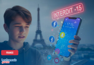 Plus de réseaux sociaux pour les jeunes en France avant 15 ans !