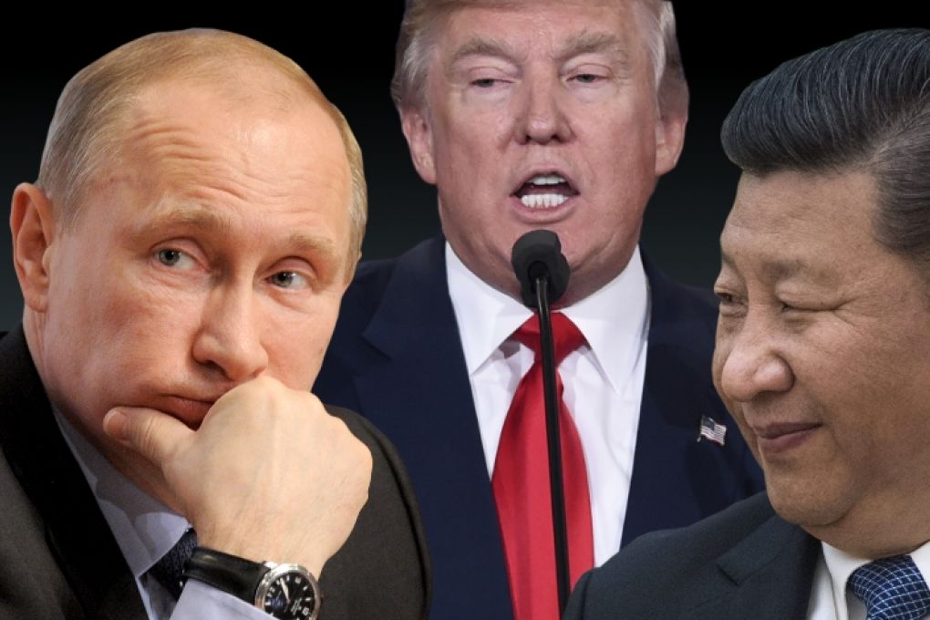 Vladimir Poutine, Donald Trump et Xi Jinping