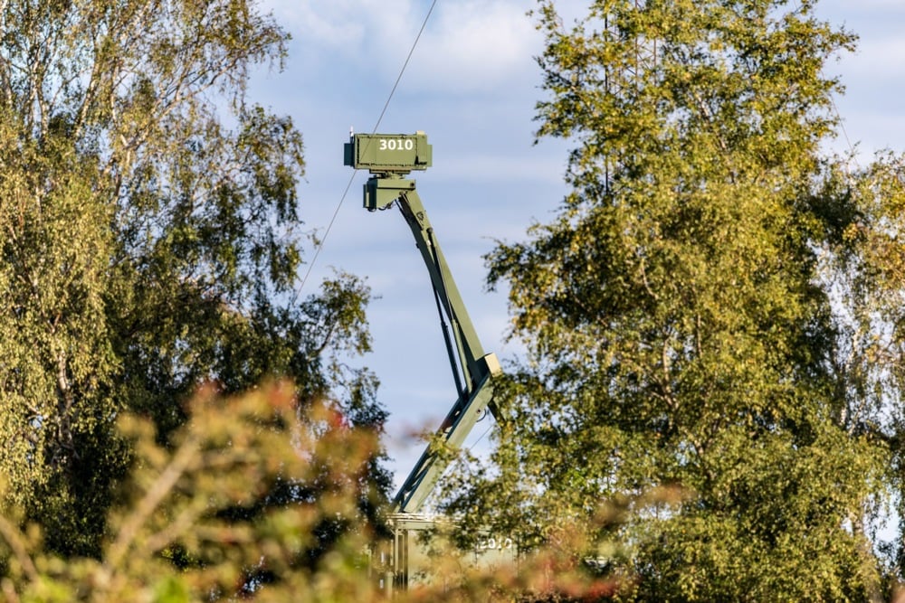 Une installation radar mobile se trouve dans la zone militaire danoise d'Amager
