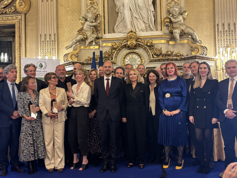 Remise des Prix du développement durable AFE en présence de Jean-Noël Barrot, ministre de l'Europe et des Affaires étrangères