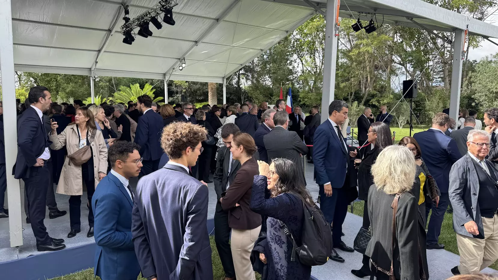 Rencontre d'Emmanuel Macron avec la communauté française du Maroc (credit photo F Housni)