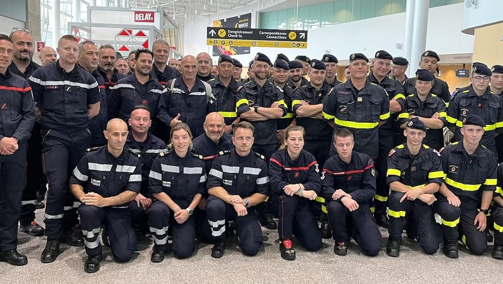 Canada : des pompiers français en renfort