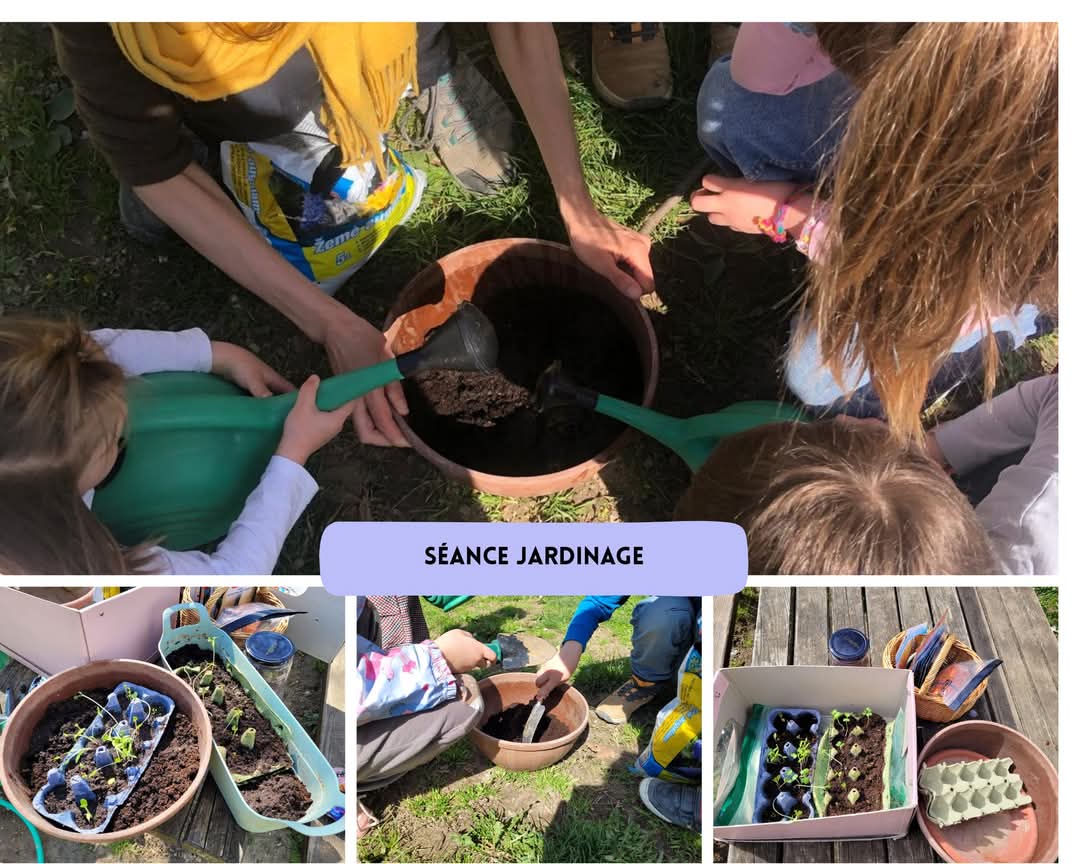 Séance de jardinage