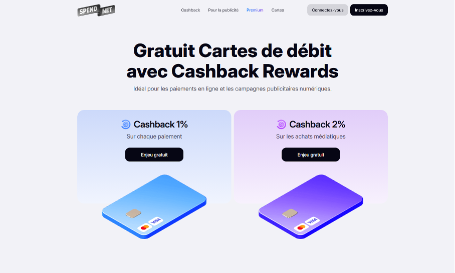 Spend.net avec r&eacute;compenses sur les paiements