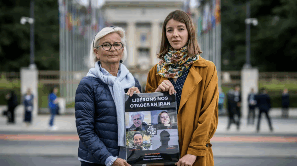 Sylvie Arnaud, mère de Louis Arnaud (g) et Noemie Kohler, sœur de Cécile Kohler (d),