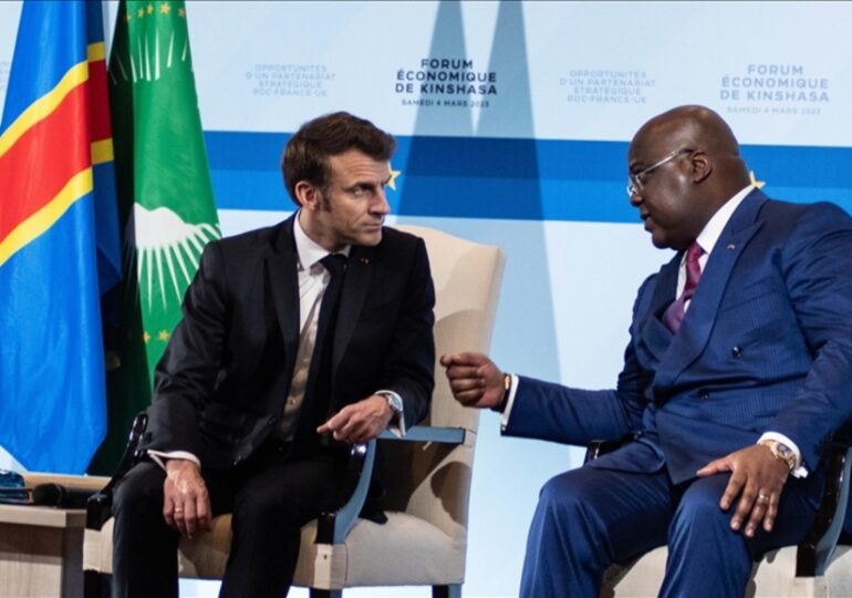 Emmanuel Macron à Kinshasa