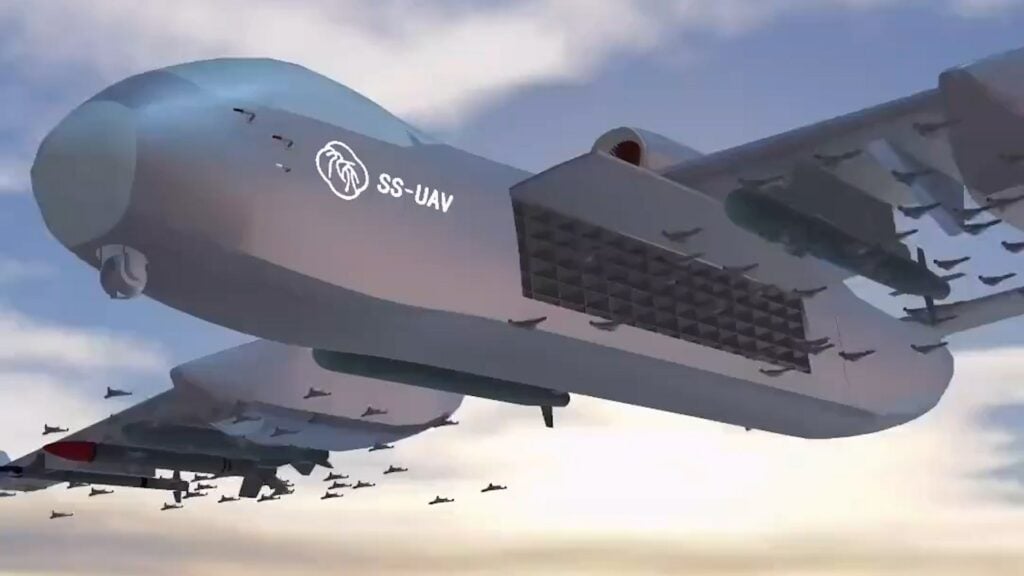 Simulation 3D du futur porte-drones chinois ©AFP